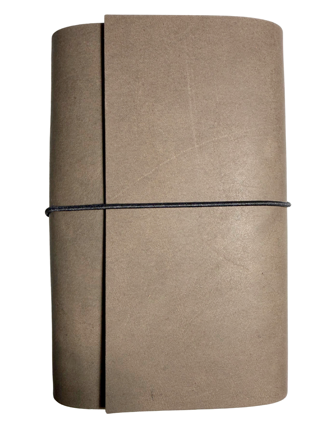 A6 Trifold Leather Journal – Dark Cement Gray