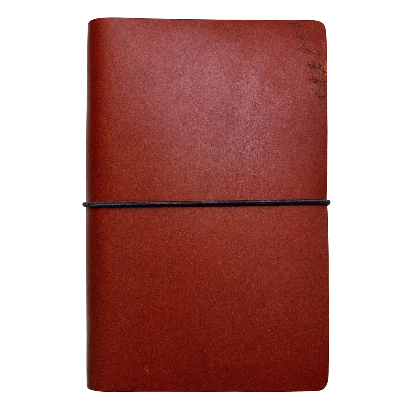One-of-a-Kind A6 Bi-Fold Leather Journal – Dark Red