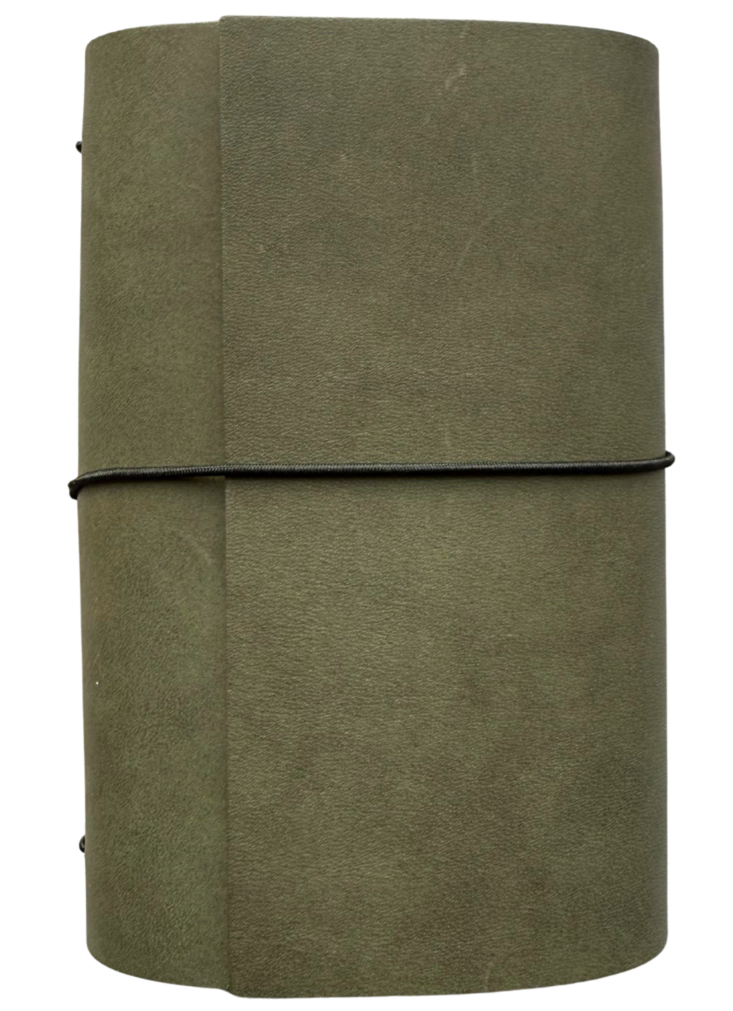 A6 Trifold Leather Journal – Olive Green