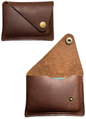 Minimalist Leather Card Holder – Brown