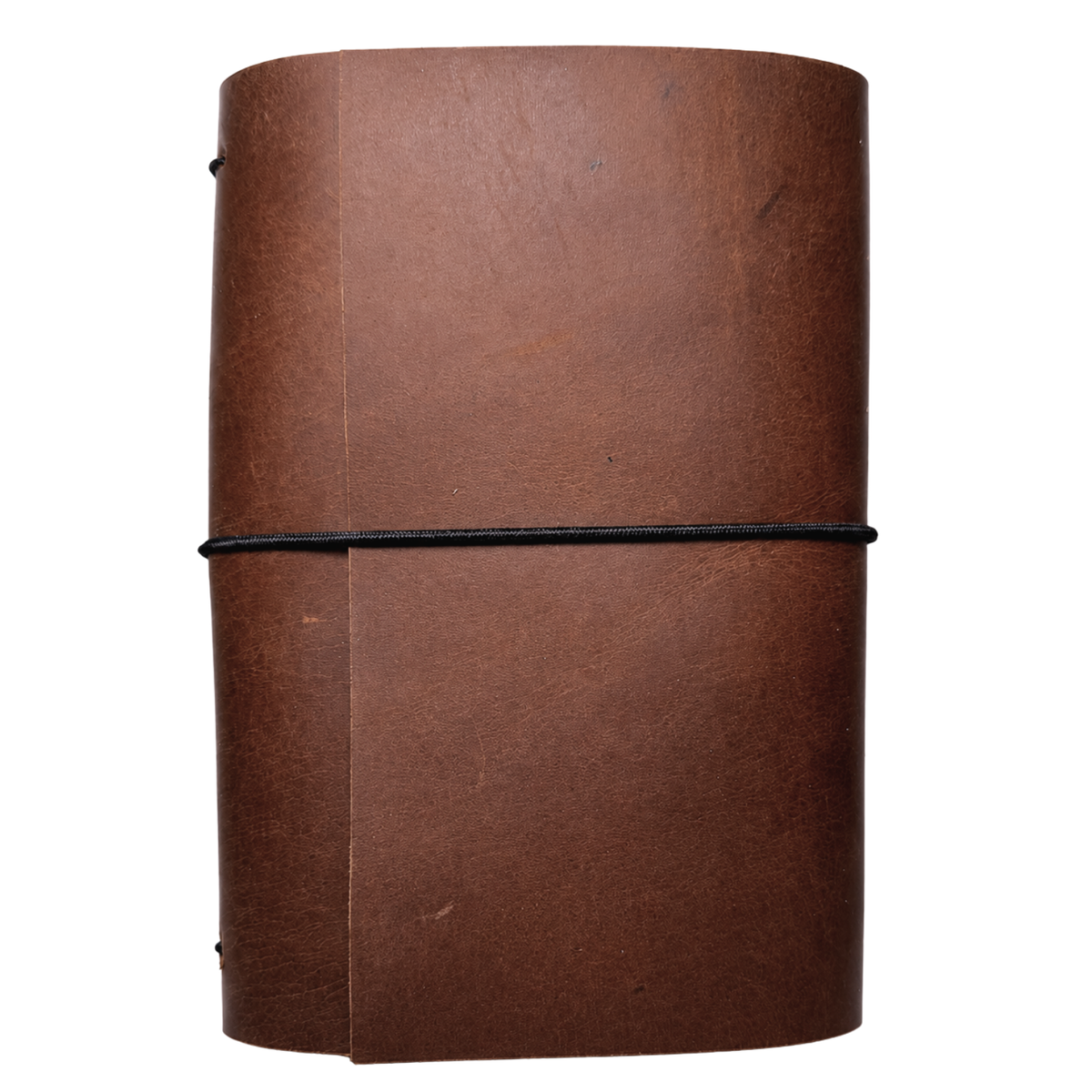 A6 Bi-Fold Leather Journal – Brown - (Has imperfections - See Description)