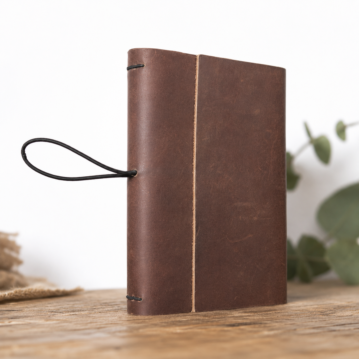 A6 Full-Grain Leather Journal with 3 Notebooks